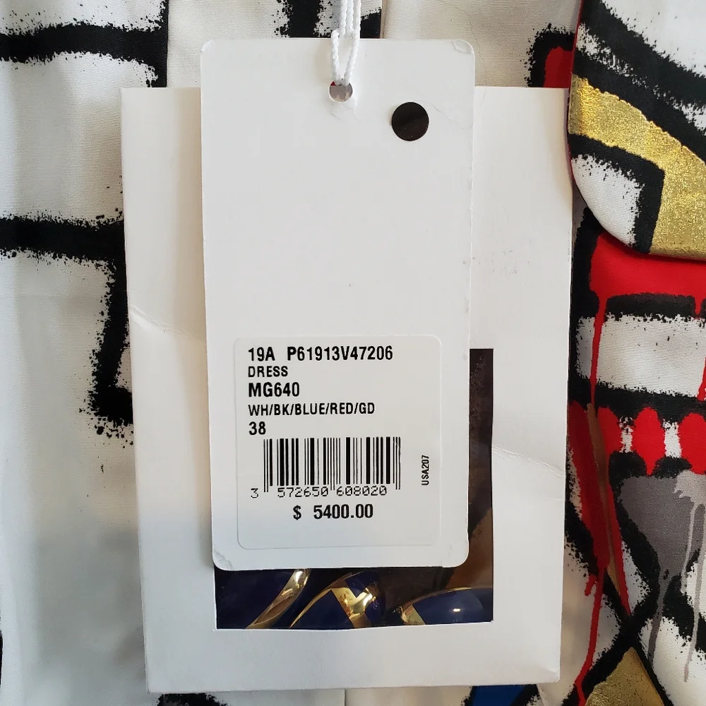 CHANEL Look 64 Egypt Collection colorful dress. Size 38. NEVER WORN - Picture 5 of 5